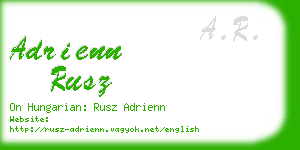 adrienn rusz business card